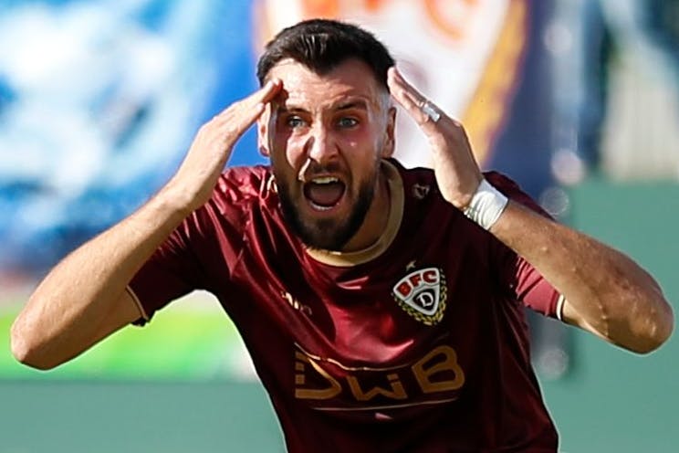 Rufat Dadashov ist nur entsetzt, wenn er eine große Torchance nicht nutzen kann. Jetzt bewies der Torjäger des BFC Dynamo wieder mal viel Humor. 