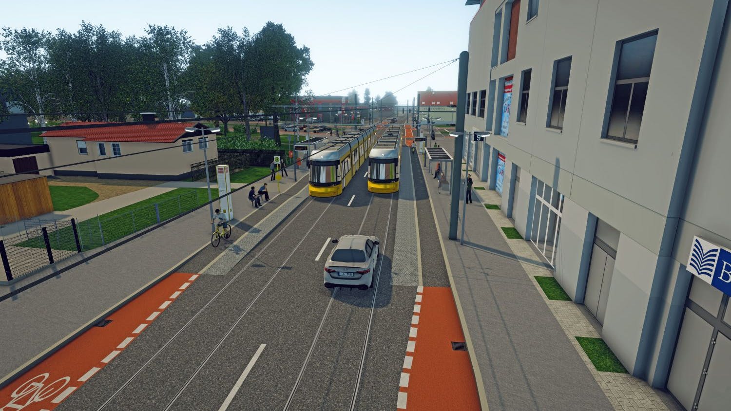 Das Straßenbahnnetz in Mahlsdorf soll bis 2028 ausgebaut werden.