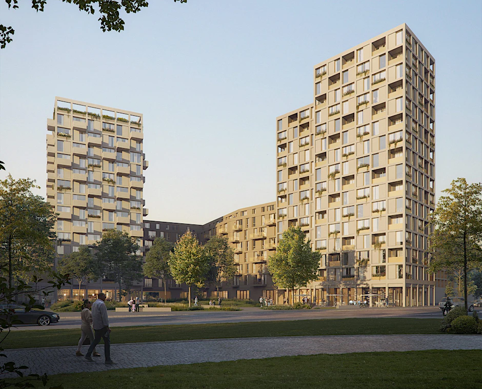 Das Neubauprojekt „Der Himmel über Berlin“ in Hellersdorf könnte so aussehen.