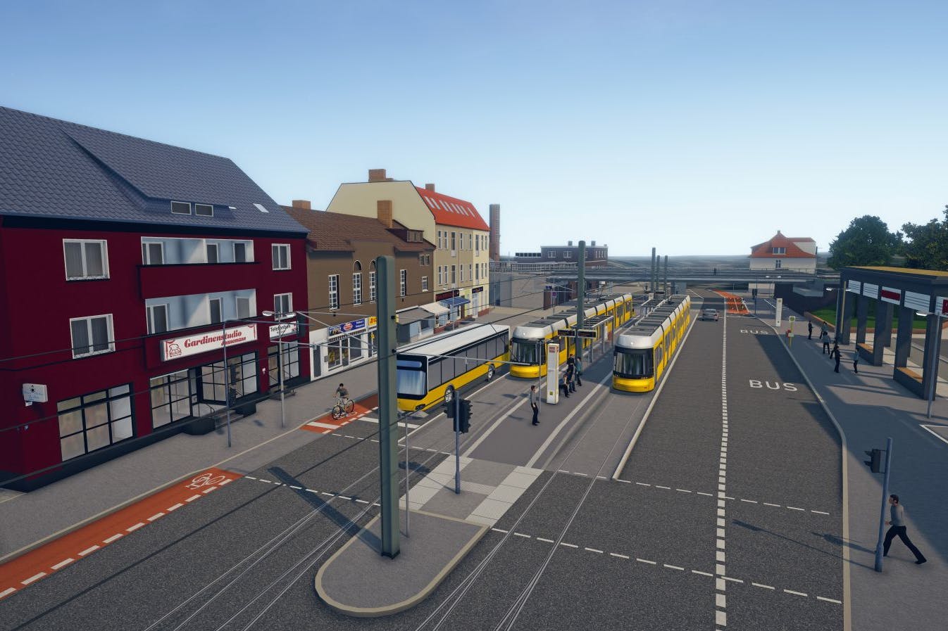 Rund um den S-Bahnhof Mahlsdorf soll die Straßenbahn-Station erneuert werden.