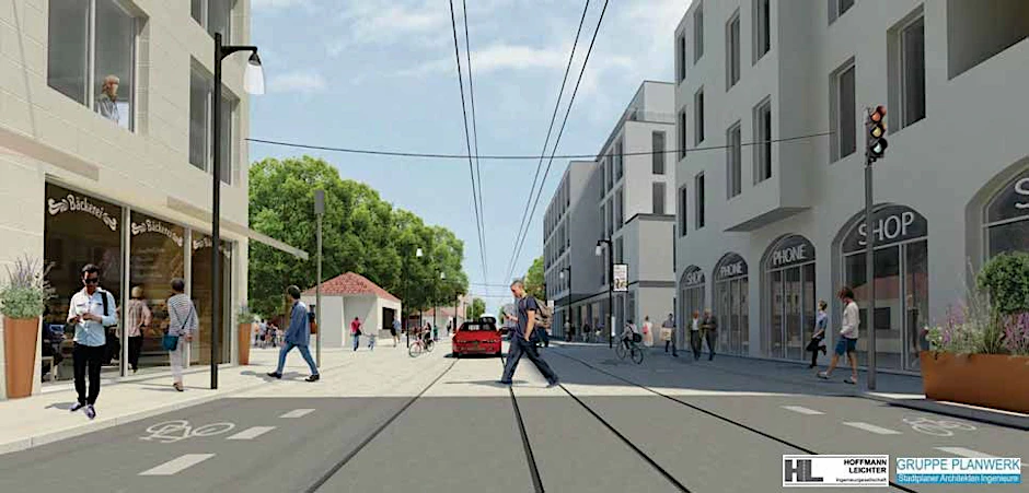 Der Umbau der Dörpfeldstraße in Adlershof soll zu mehr Attraktivität beitragen.