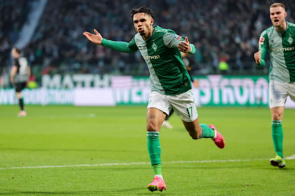 Werder-Stürmer Justin Njinmah tönt vor dem Duell beim 1. FC Union: „Wir werden gewinnen.“&nbsp;