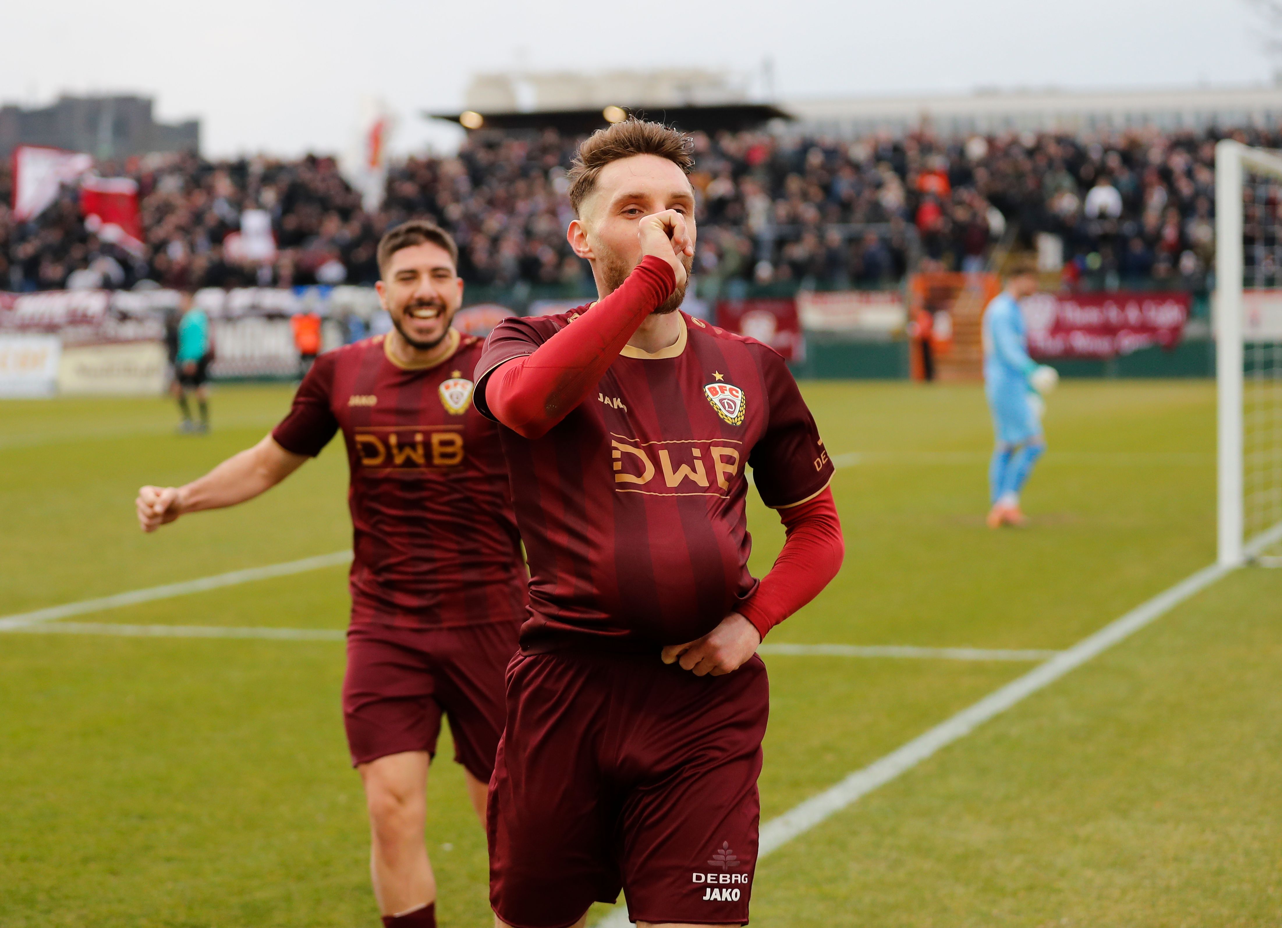 Läuft beim BFC Dynamo: Stürmer Amar Suljic trifft bald für drei