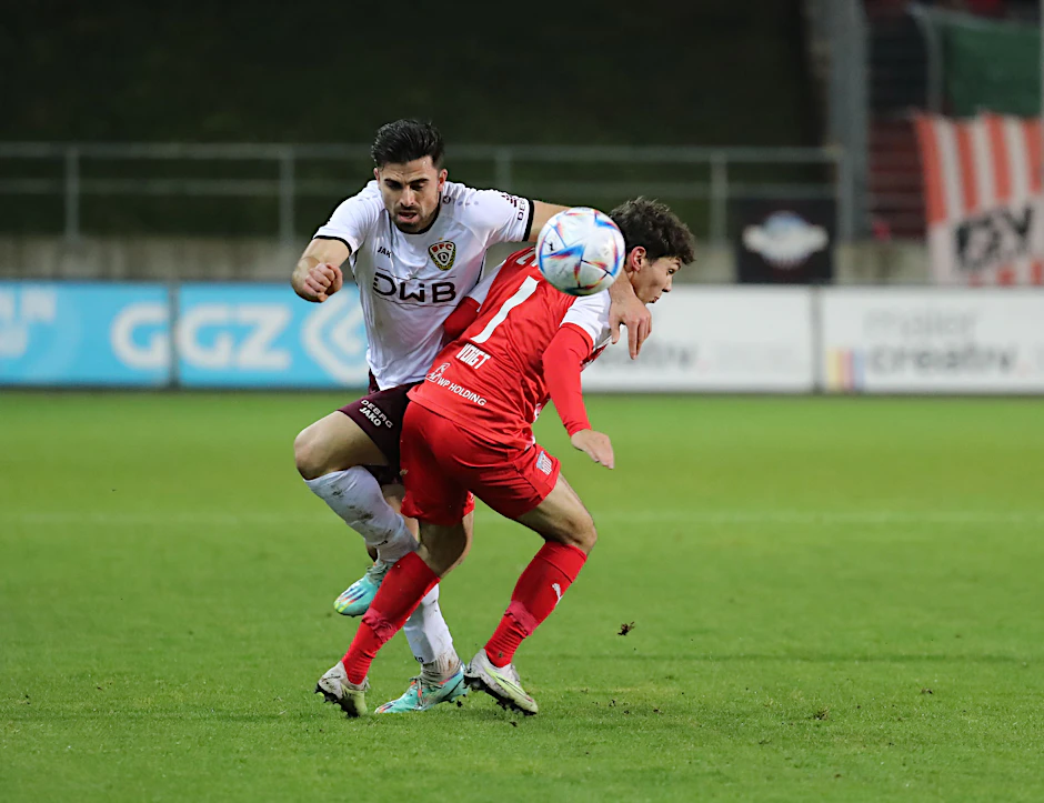 Ist konsequent im Zweikampf und zielstrebig in dem, was er will: David Haider vom BFC Dynamo