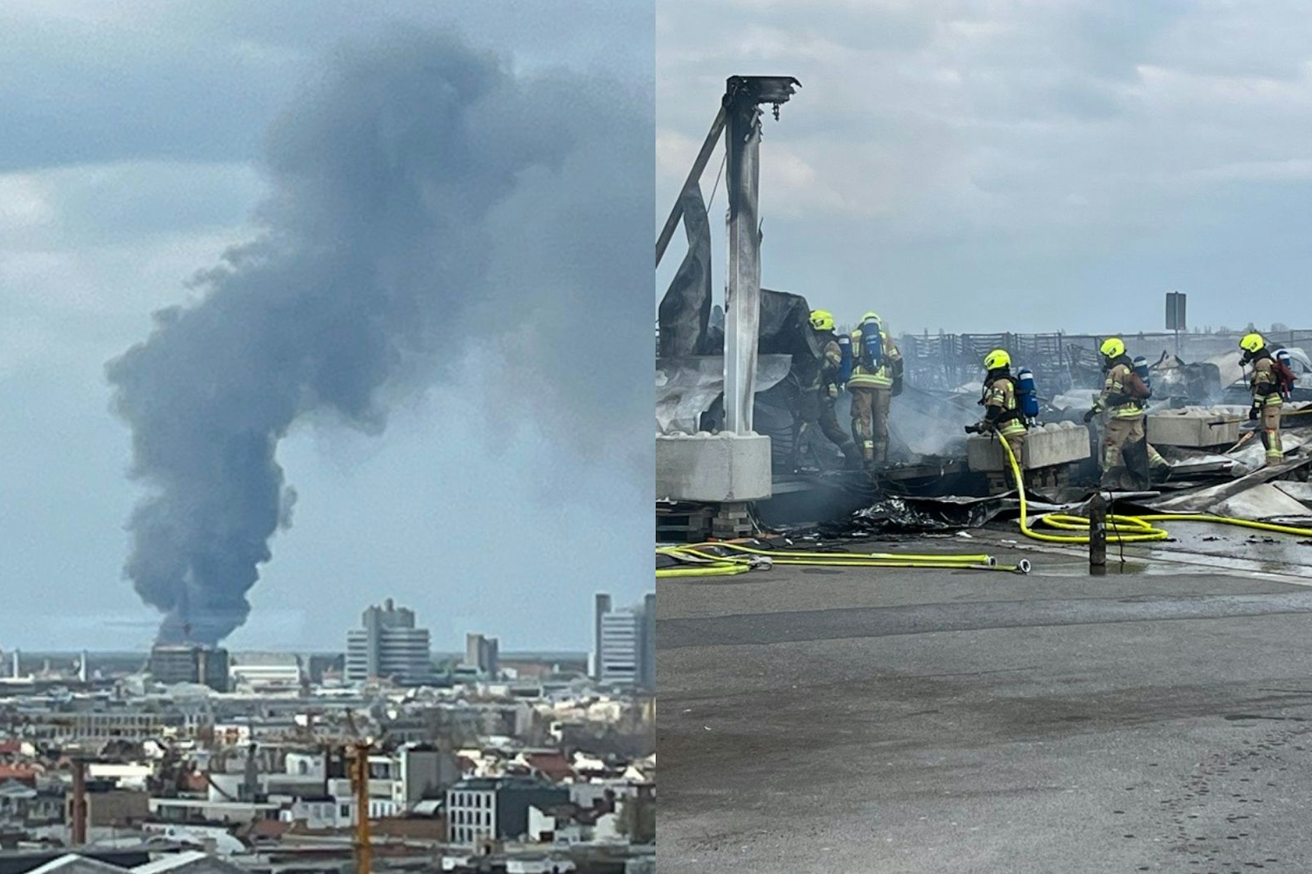Verdacht auf Brandstiftung bei Großbrand in Tegel: „Entstand in der Halle.“