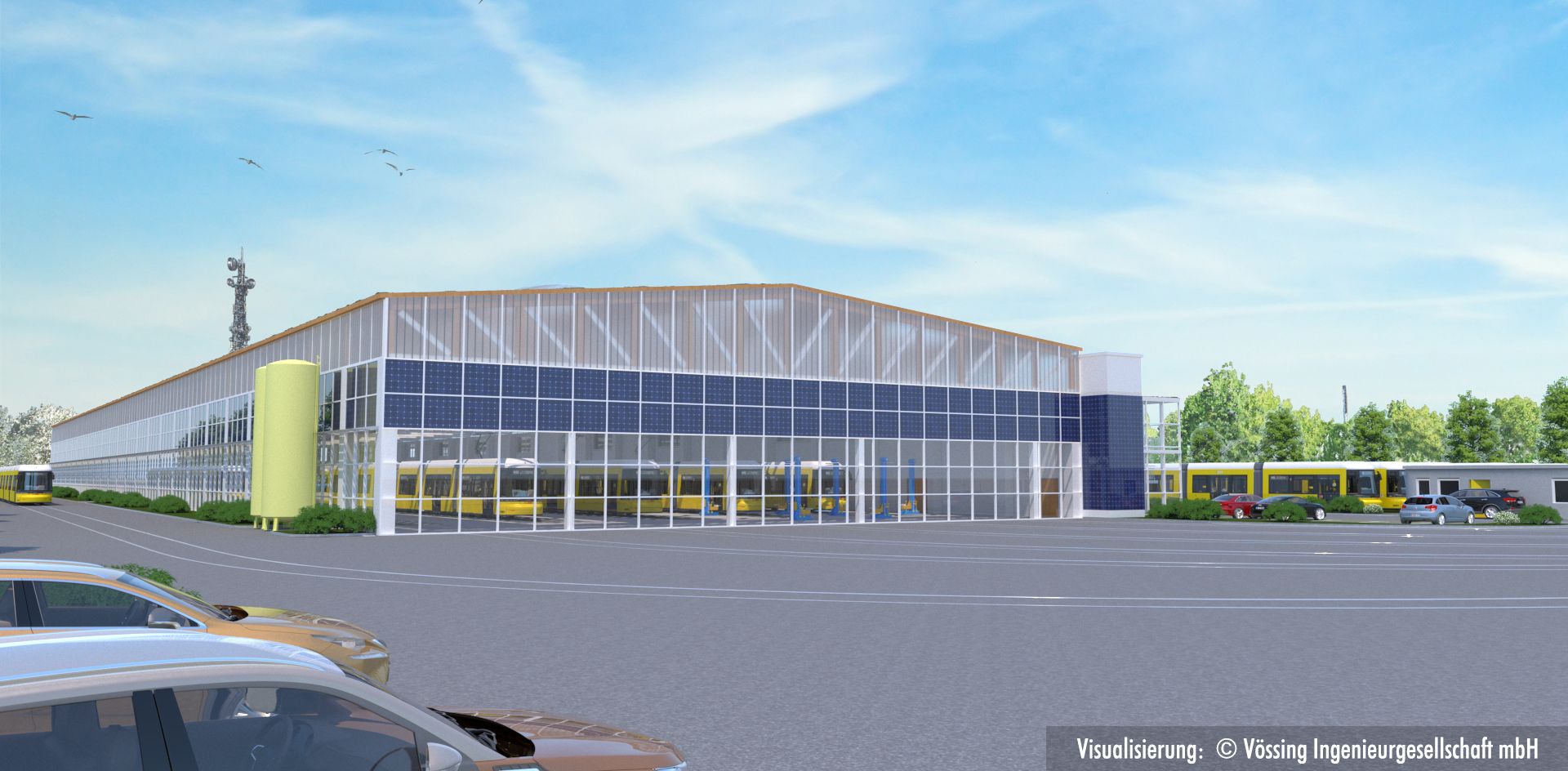 Mega-Neubau in Adlershof: So soll der neue BVG-Betriebshof aussehen