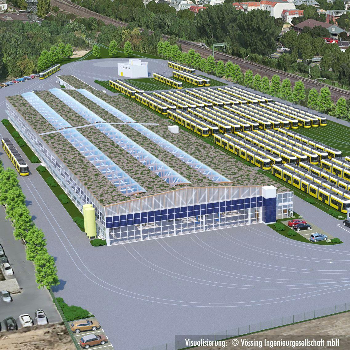 Der neue Betriebshof Adlershof soll 2030 fertiggestellt werden.