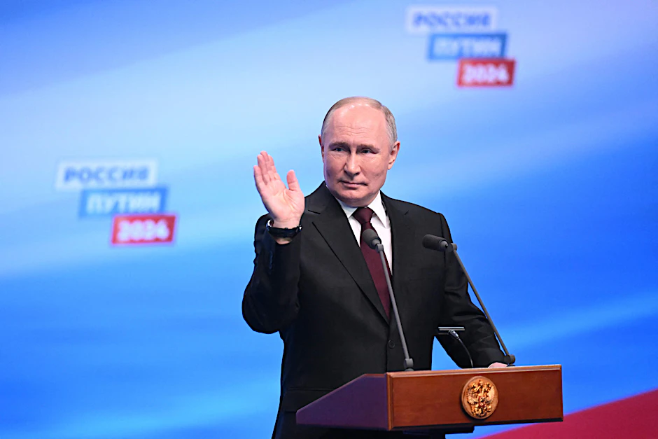 Russland: Putin dankt Bürgern für Wahlsieg und nennt Tod Nawalnys „traurigen Vorfall“