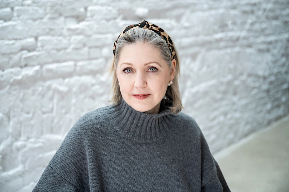 Constanze Neumann beim Interview im Ullstein-Verlag in Berlin-Mitte. Für ihr Buch „Das Jahr ohne Sommer“ begibt sie sich zurück in ihre Kindheit und Jugend zwischen DDR und BRD.