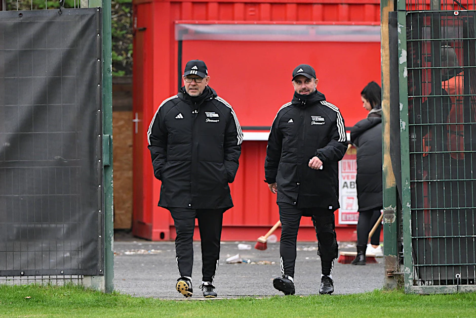 Sebastian Bönig (42, r.) zuletzt Co-Trainer unter Urs Fischer (58), kehrt zum 1. FC Union Berlin zurück.