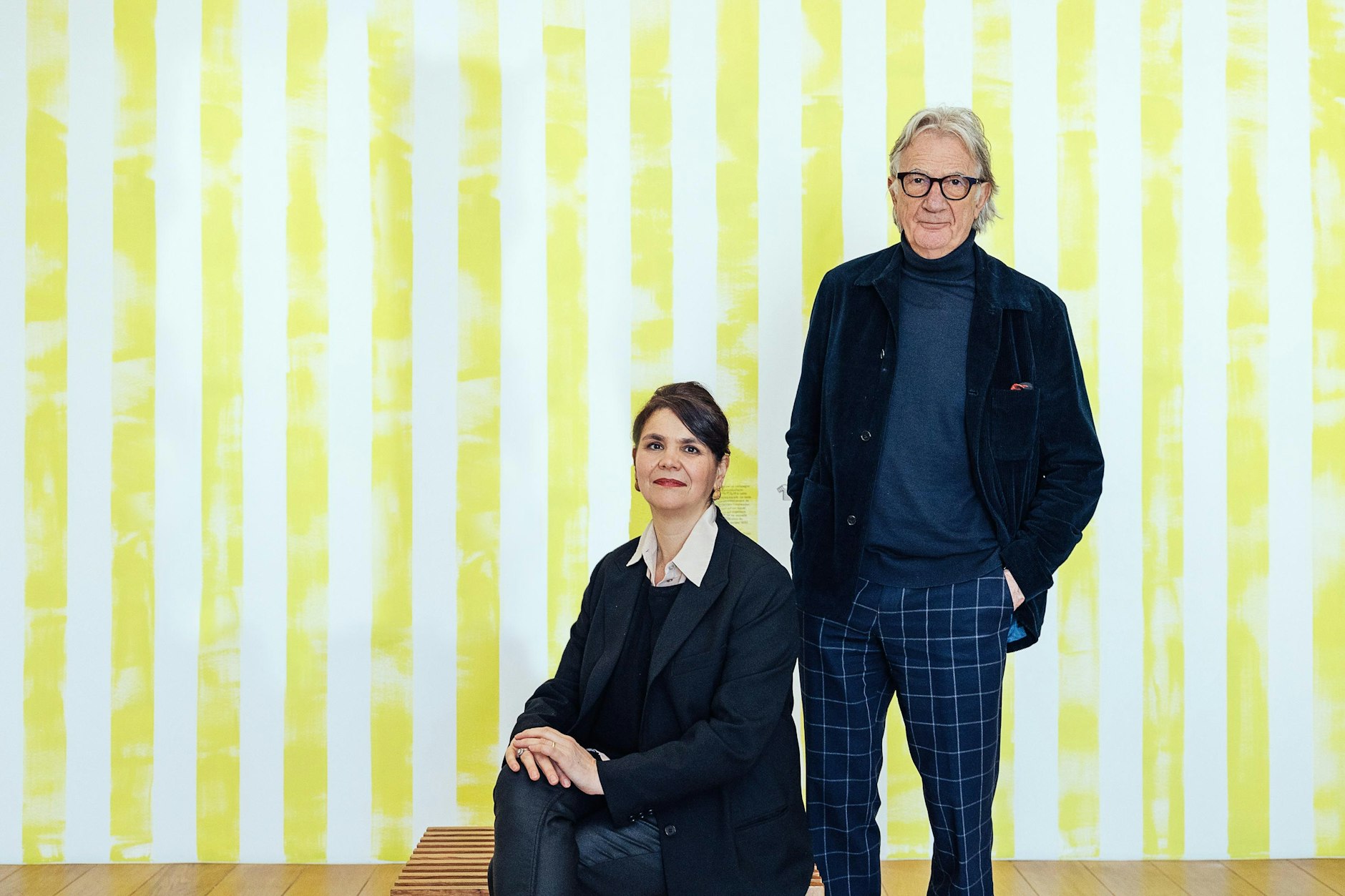 Museumsdirektorin Cecile Debray und Paul Smith im Musée Picasso in Paris