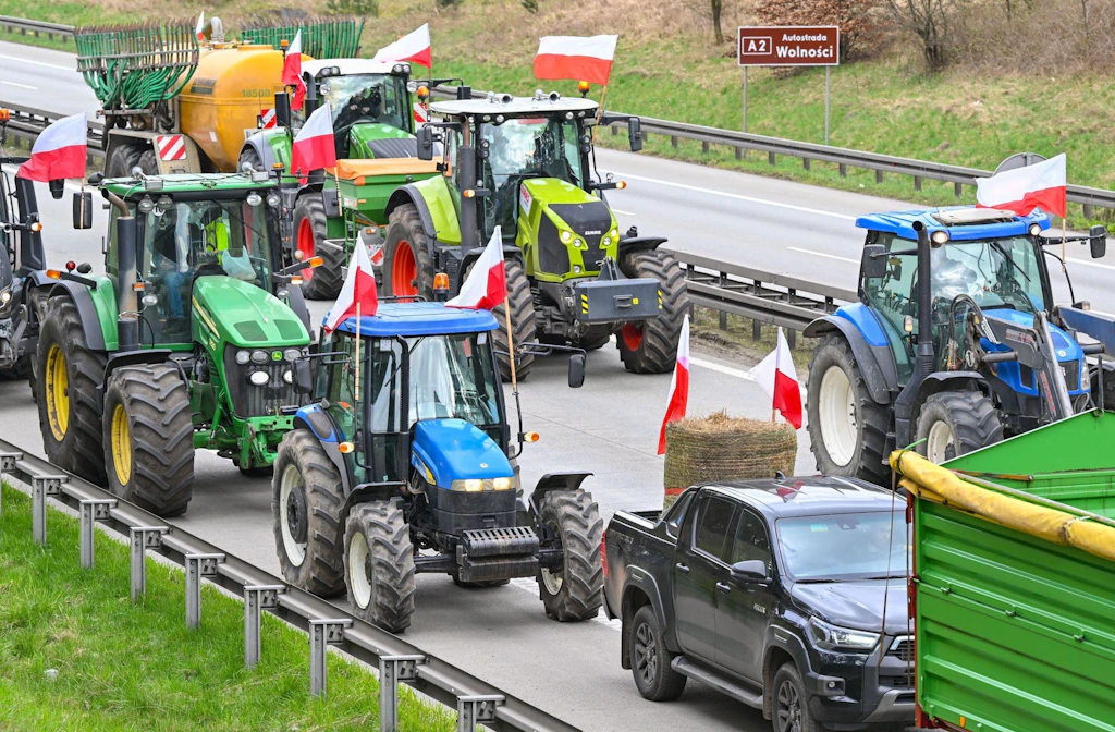 Polnische Bauern blockieren Grenzübergänge nach Deutschland