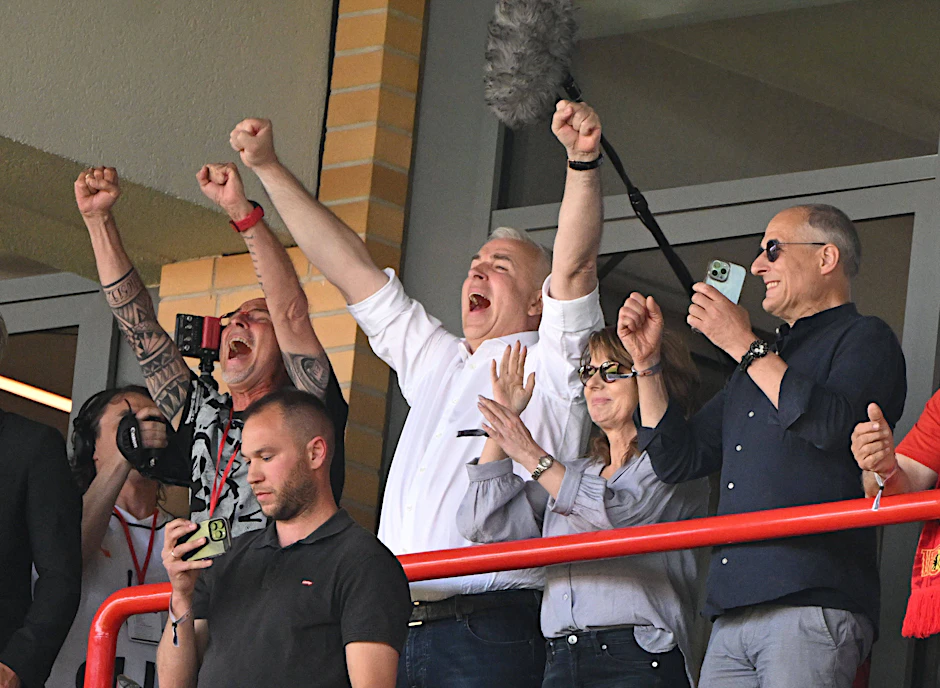 Union-Präsident Dirk Zingler (59) jubelte vergangene Saison über den Einzug in die Champions League und den damit verbundenen Geldregen.