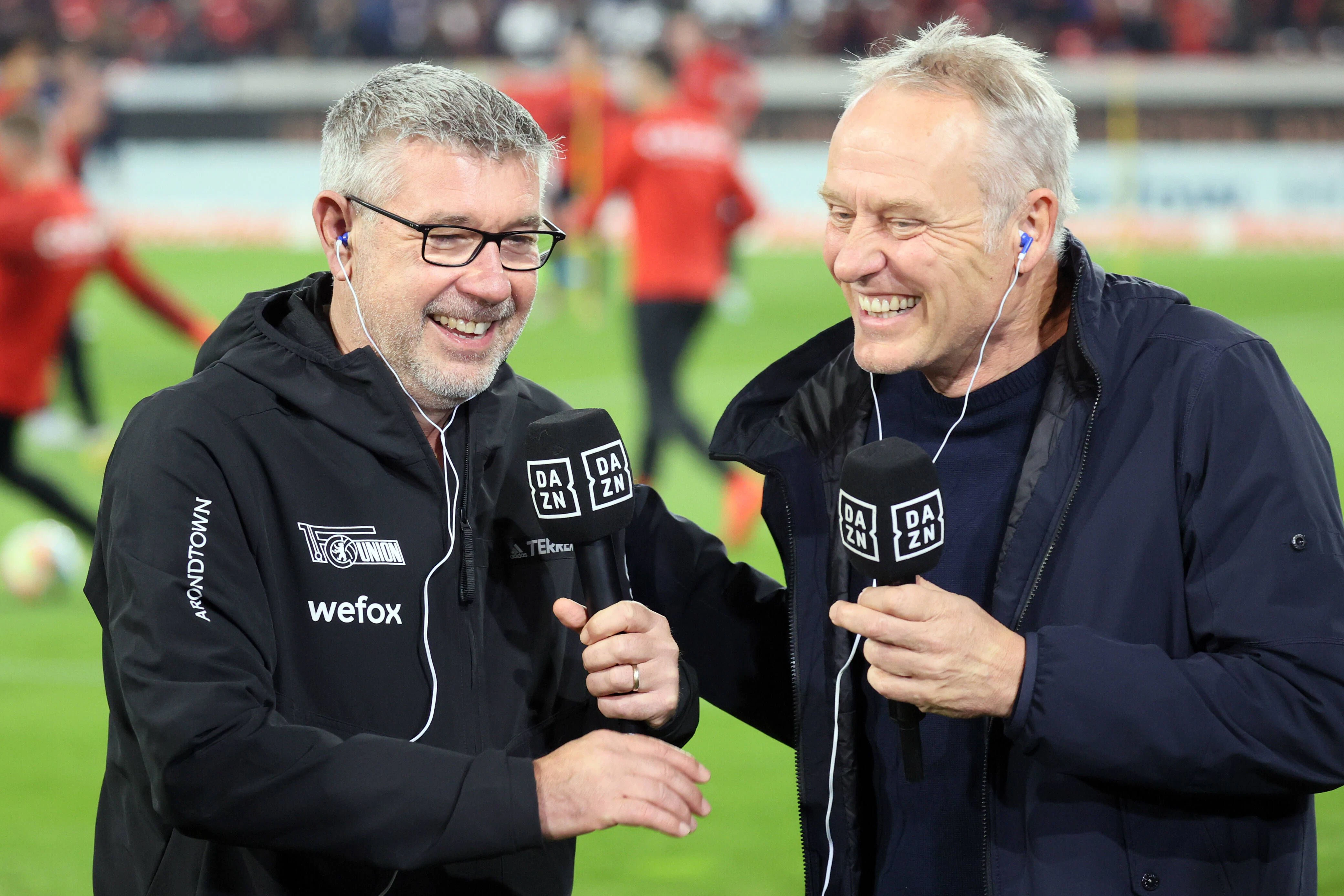 Prägten beim 1. FC Union und SC Freiburg eine Ära und verstanden sich prächtig: Urs Fischer und Christian Streich (r.).