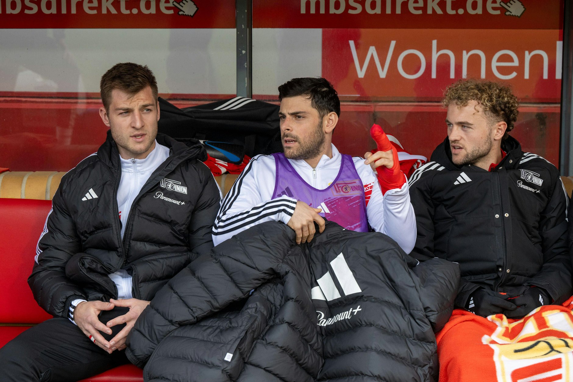 Robin Knoche, Kevin Volland und Benedict Hollerbach (v.l.) waren beim 1. FC Union zuletzt nur zweite Wahl.&nbsp;
