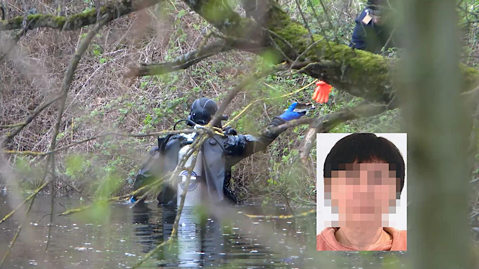 Taucher der Polizei fanden die Leiche von Oma Maryna S. (51) in einem Gewässer.