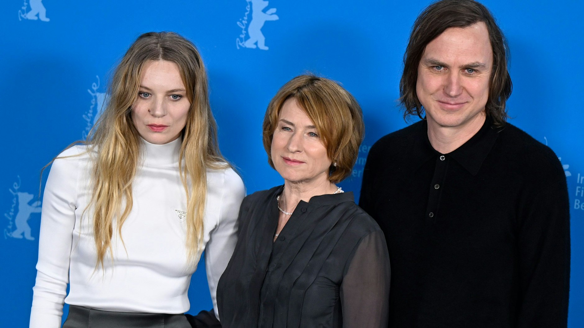 Die „Sterben“-Stars Lilith Stangenberg, Corinna Harfouch und Lars Eidinger – hier bei der diesjährigen Berlinale.&nbsp;
