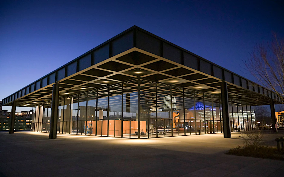 Die Neue Nationalgalerie in der Potsdamer Straße