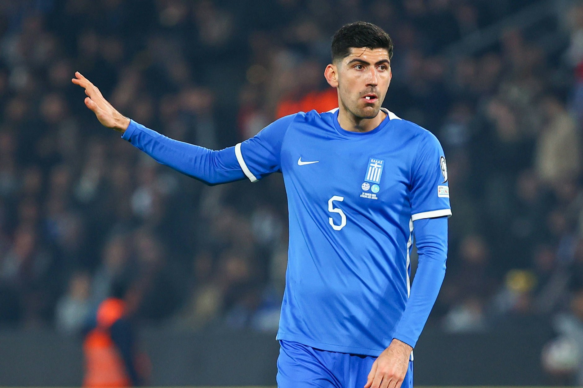 Mittelfeldspieler Andreas Bouchalakis von Hertha BSC kann mit Griechenland weiter auf die EM hoffen. Es fehlt noch ein Sieg gegen Georgien.