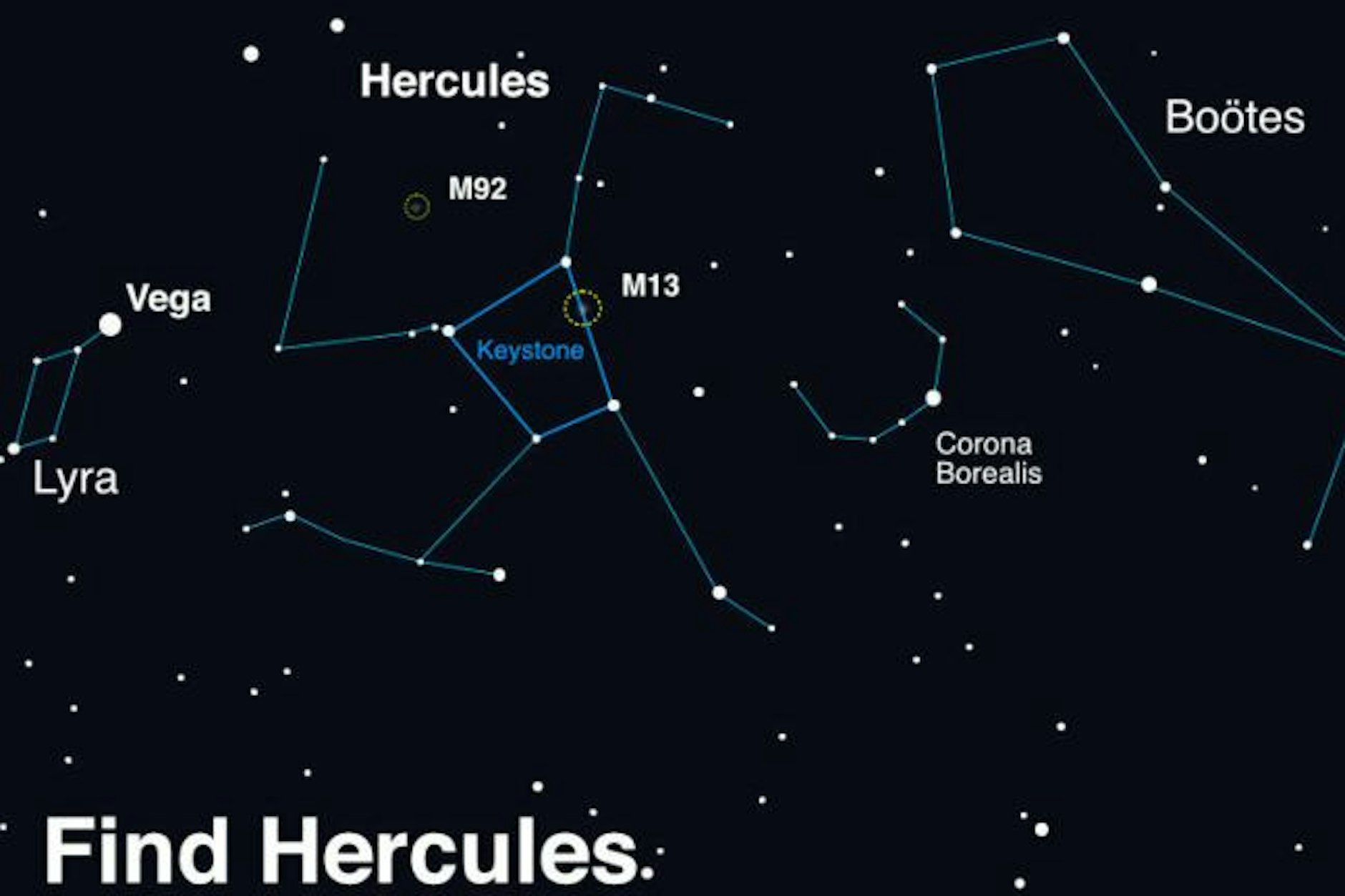 Hier wird der Ausbruch als „neuer“ heller Stern erscheinen.