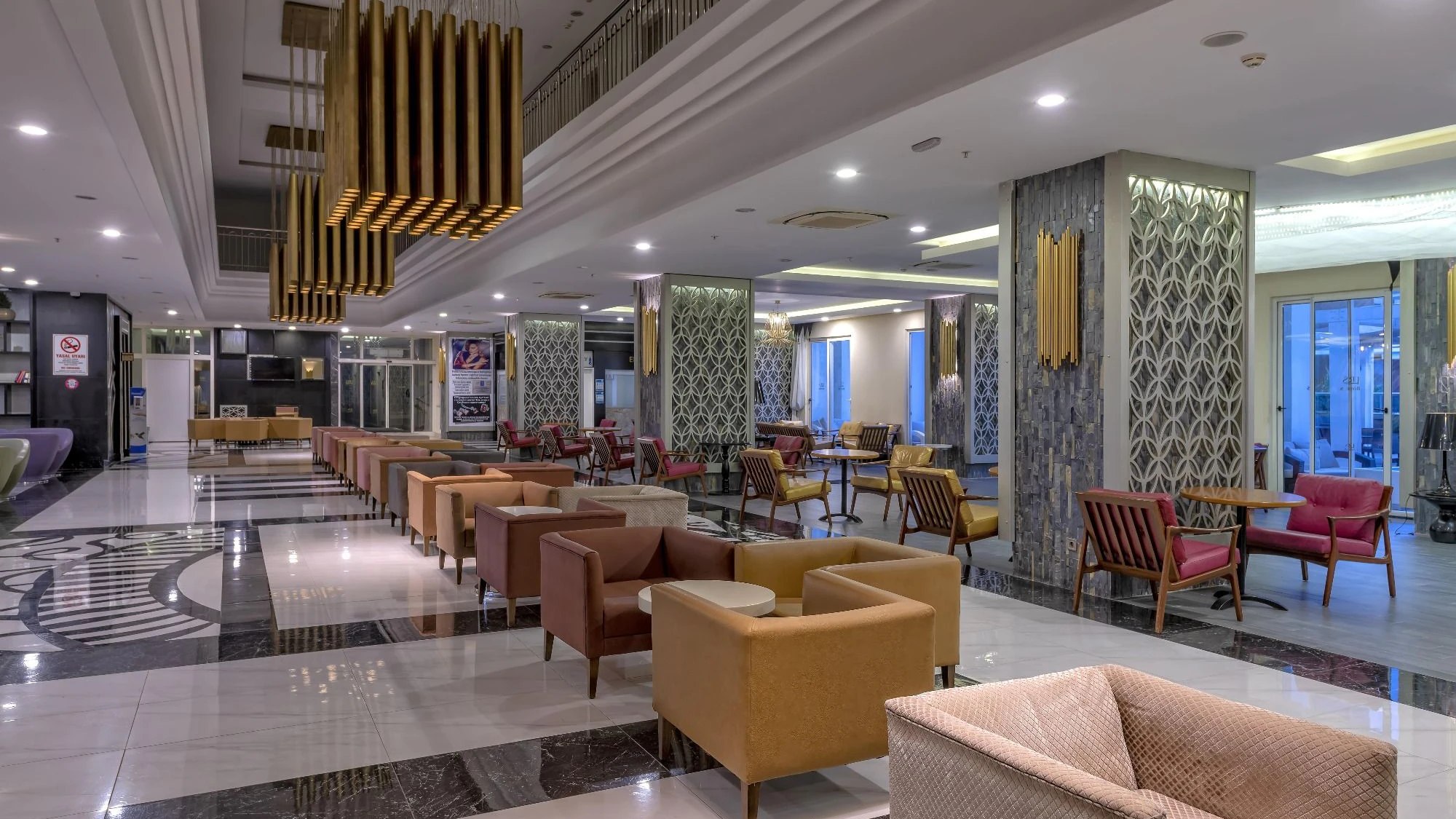 Lounge in dem türkischen 5-Sterne-Hotel.