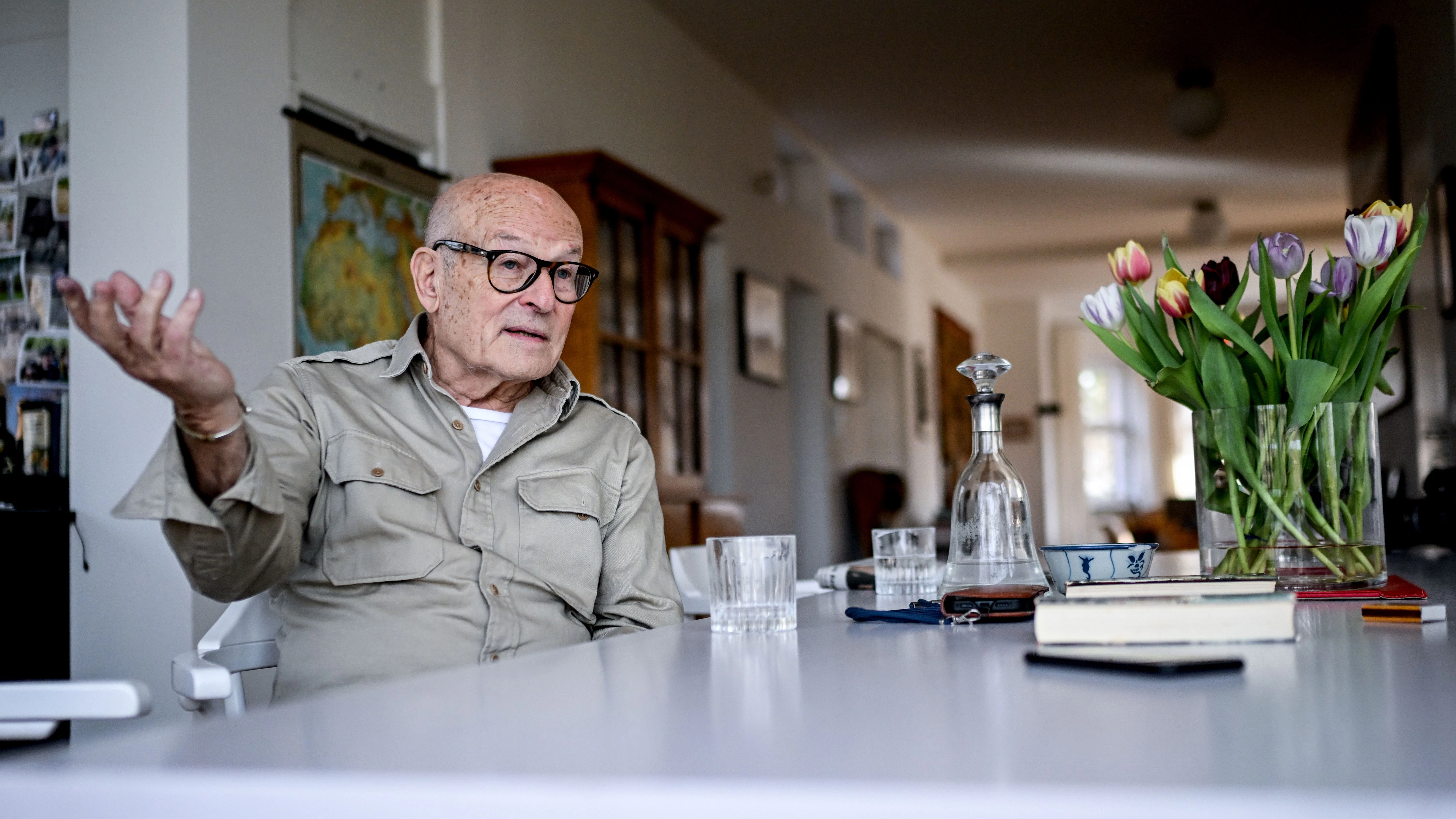 &nbsp;Volker Schlöndorff beim Interview in seinem Haus.