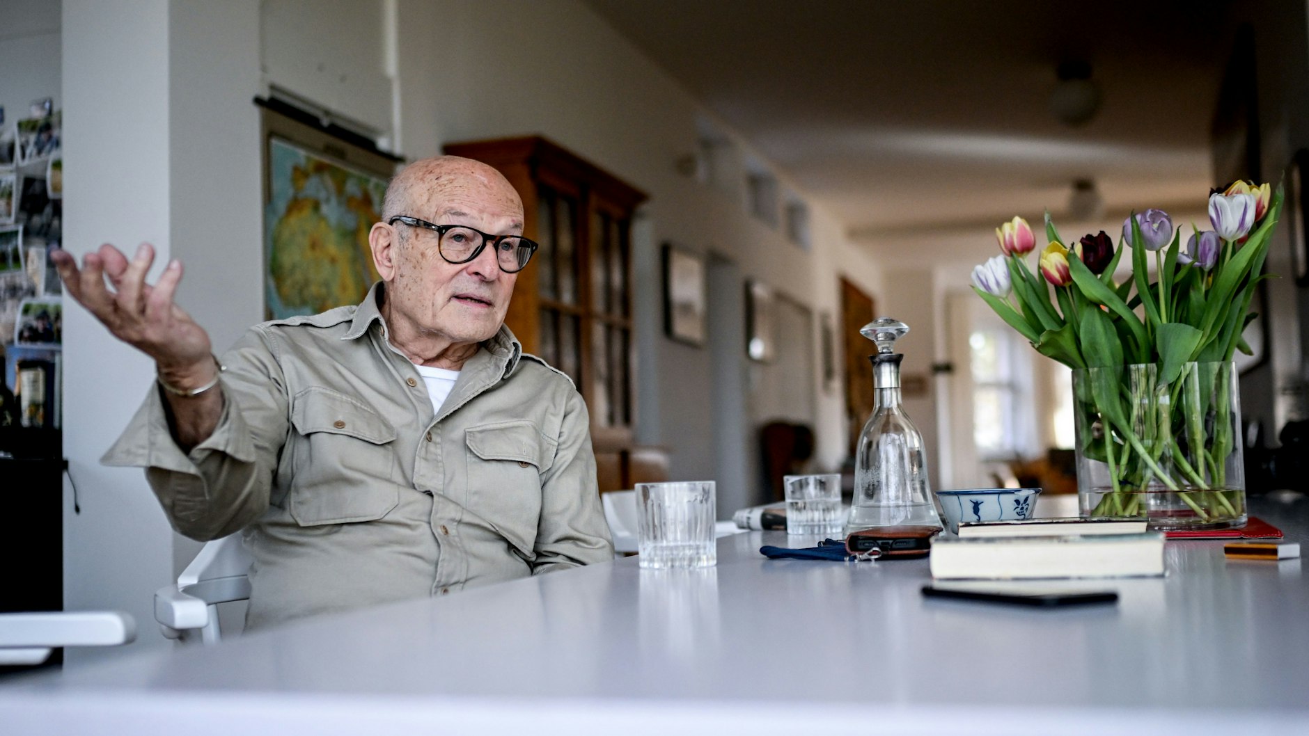 &nbsp;Volker Schlöndorff beim Interview in seinem Haus.