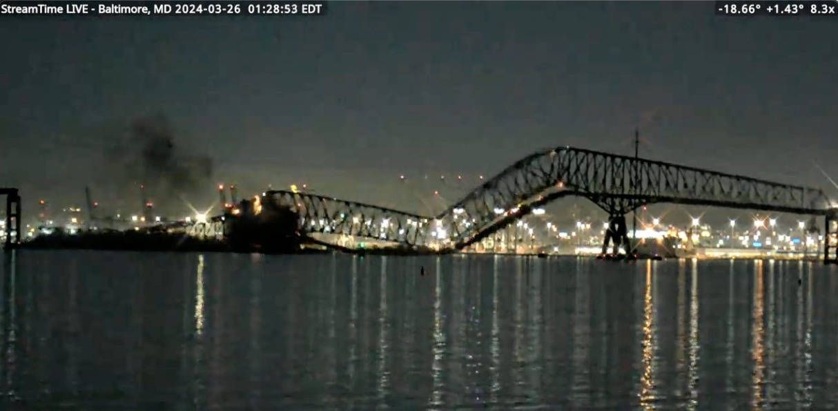 Update! Irres Video: Schiff crasht in Brücke und reißt Menschen in die Fluten