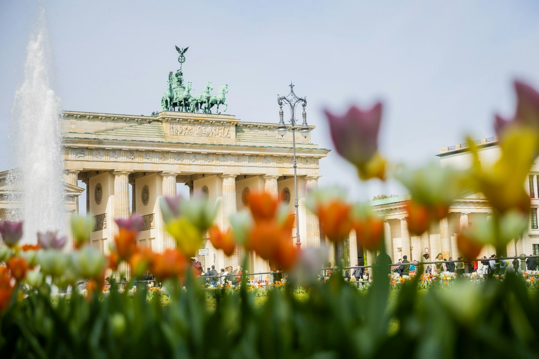 Tulpen blühen vor dem Brandenburger Tor und verleihen der Hauptstadt Frühlingsgefühle. Angenehme Temperaturen laden am langen Wochenende zu Ausflügen ein. Der KURIER hat Gratis-Aktivitäten für die ganze Familie gefungen. 