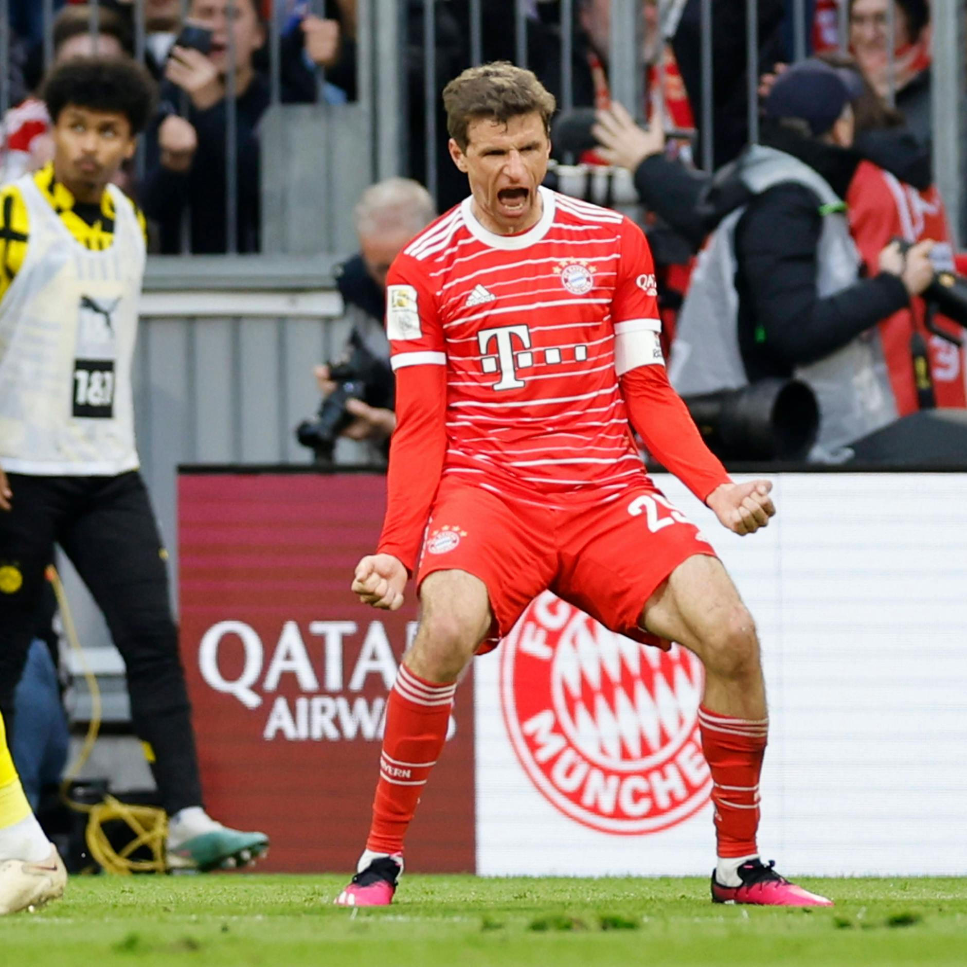 Vor einem Jahr traf Bayerns Thomas Müller doppelt im Heimspiel gegen den BVB. Bayern gewann souverän 4:2 gegen Dortmund.