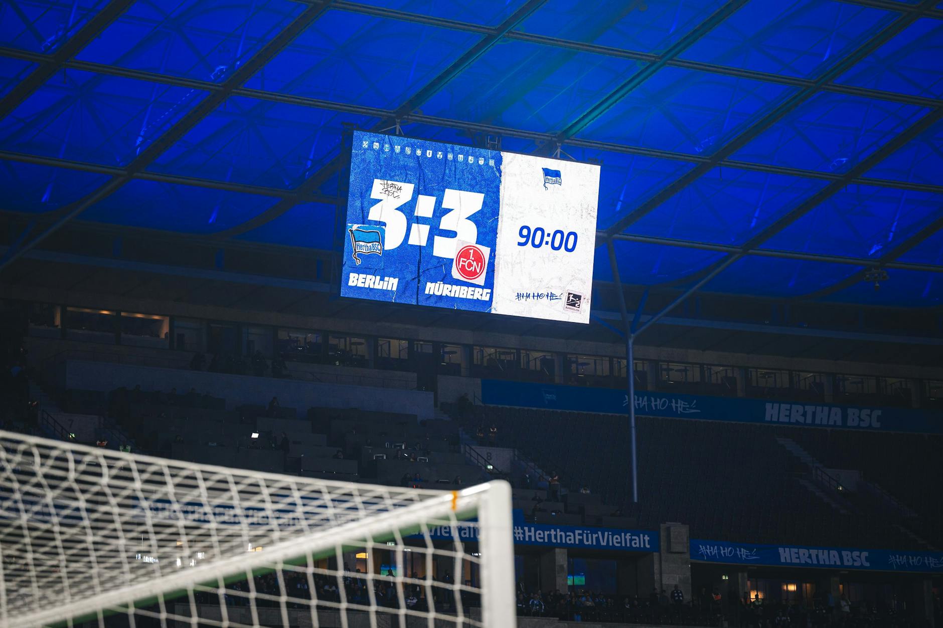 Sechs Tore bekamen die Fans im Olympiastadion zu sehen. Doch für Hertha gab es gegen Nürnberg nur einen Punkt.