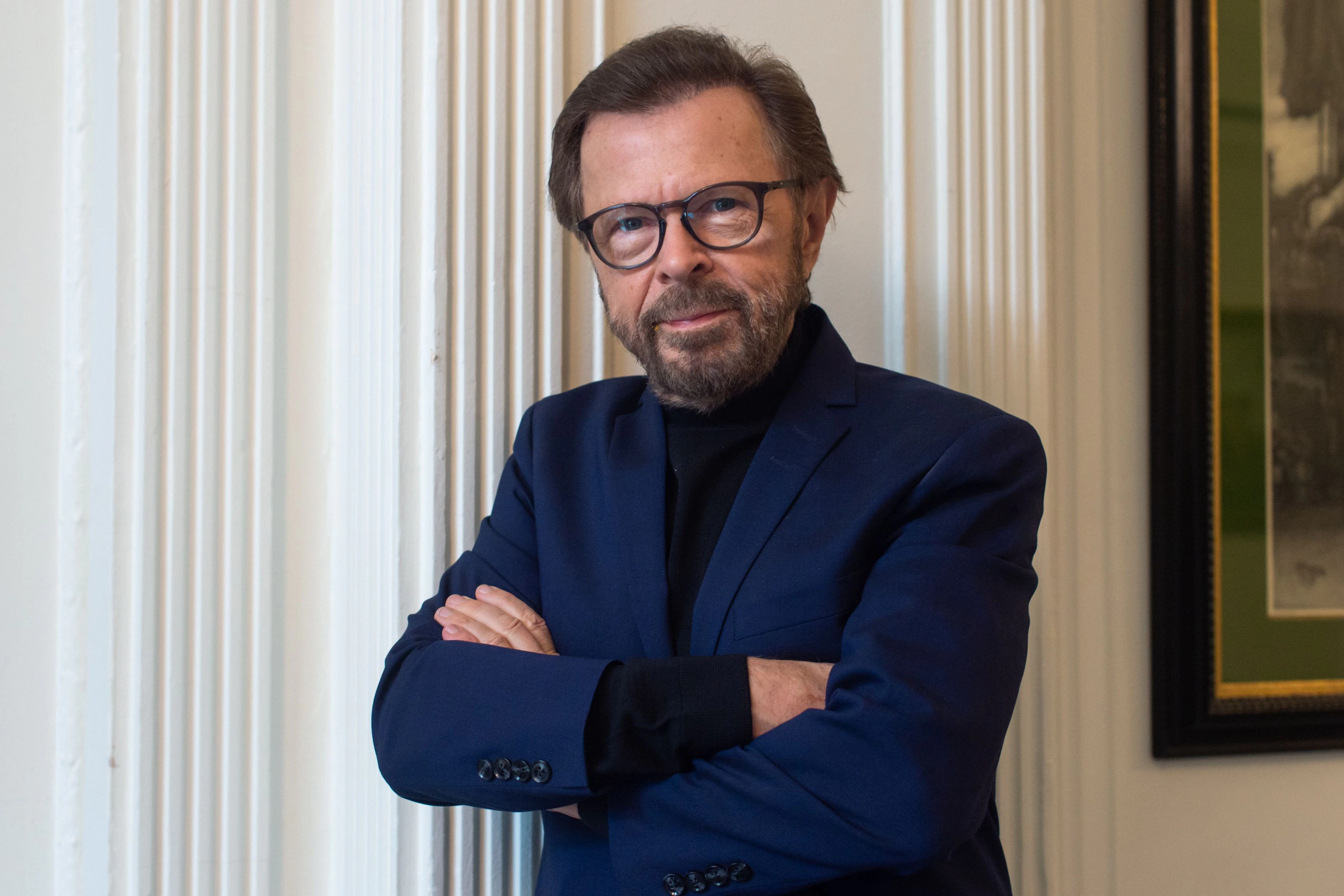 Björn Ulvaeus, Gründungsmitglied und Produzent der schwedischen Popgruppe Abba, steht im Palace Hotel. (zu dpa: «Vor 50 Jahren gewann Abba den ESC: «Es gab nicht viel Vorbereitung»») 