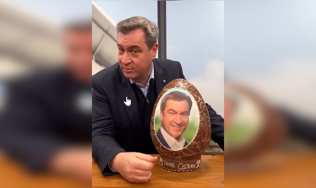 Oster-Überraschung von Markus Söder: Er verlost Ei mit seinem Gesicht