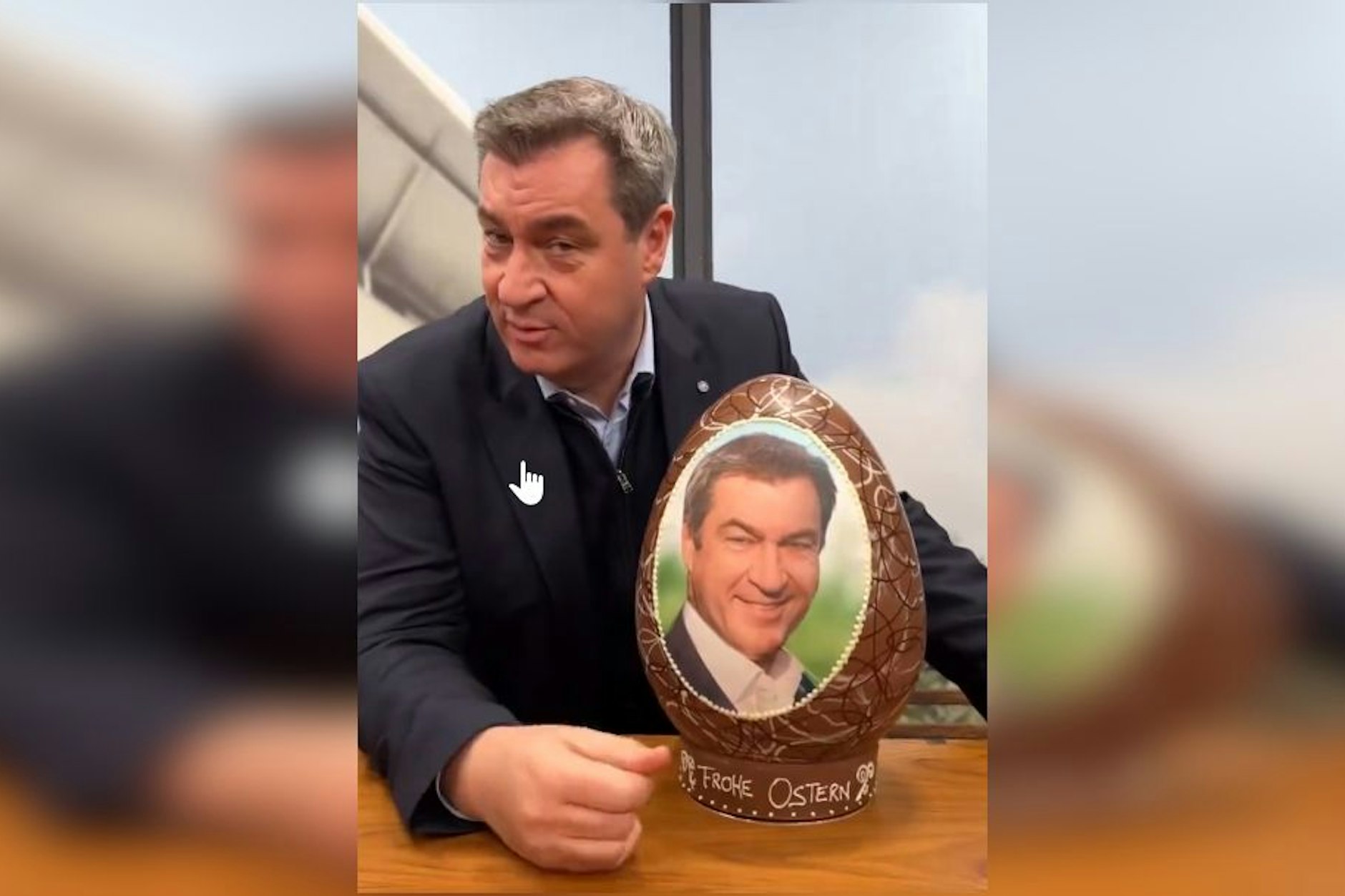 Auf Instagram und X enthüllte Markus Söder eine besondere Schoko-Überraschung.