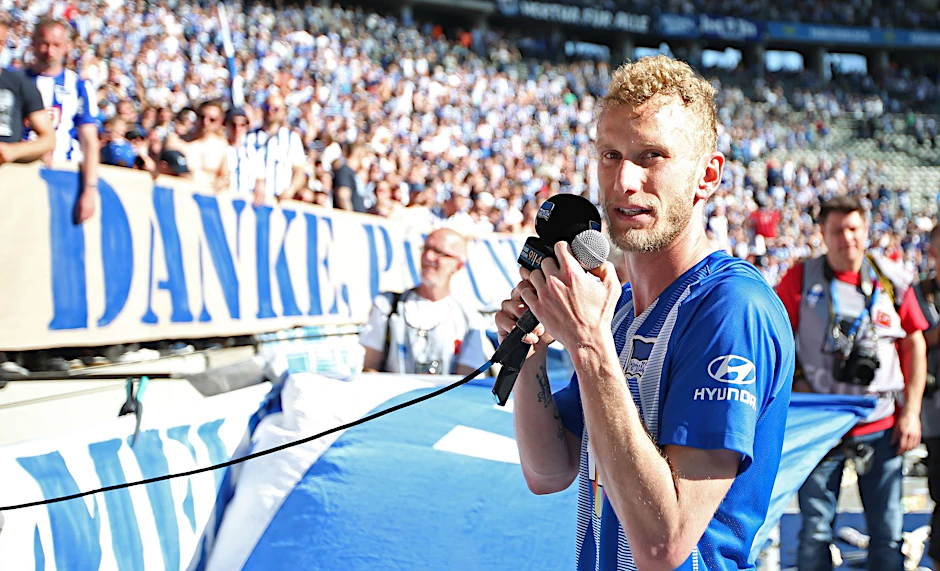Im Mai 2019 hat sich Fabian Lustenberger von Hertha BSC verabschiedet, im Sommer wird er seine Fußballkarriere beenden.