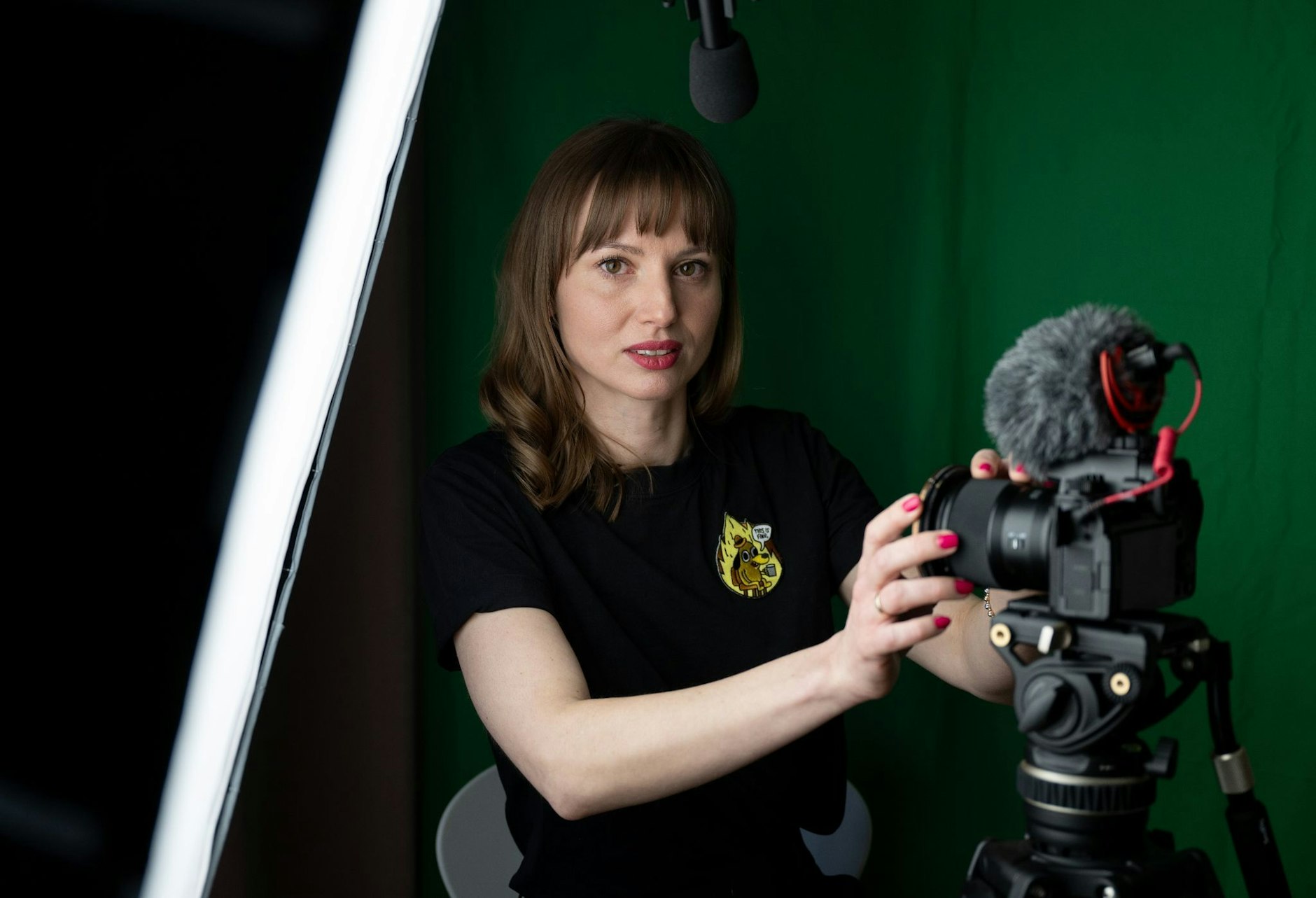 PRODUKTION - Tina Goldschmidt ist unter @schnappatmig auf Instagram und TikTok bekannt.  