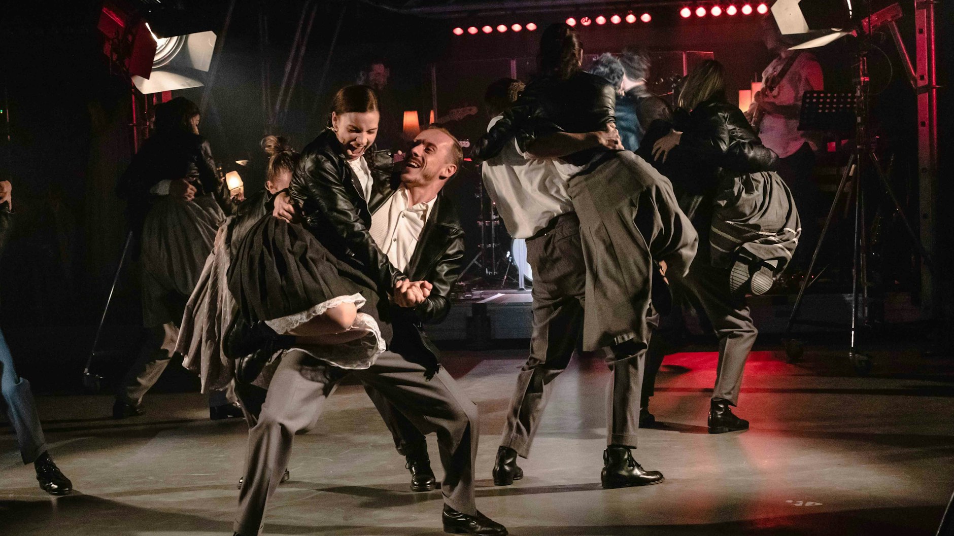 Szene au„Ku’damm 56“, dem ersten Erfolgsmusical von Peter Plate und Ulf Leo Sommer am Theater des Westens.