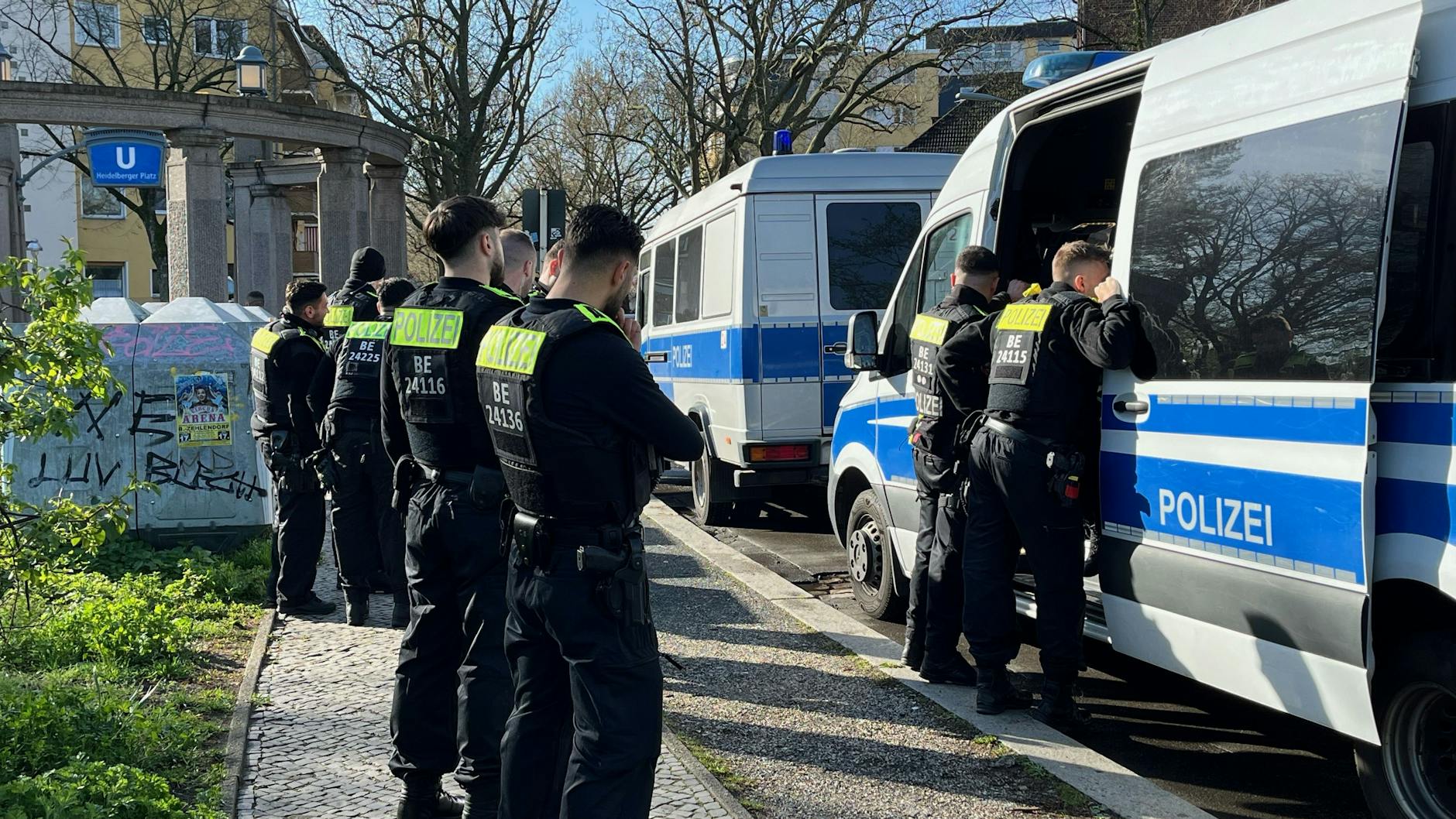 Die Polizei bereitet sich auf die heutige Evakuierung wegen der Bombenentschärfung vor.