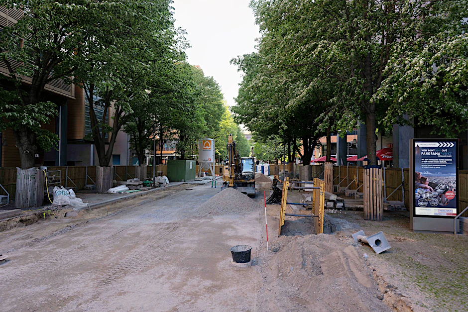 Die Alte Potsdamer Straße am Potsdamer Platz im Mai 2023