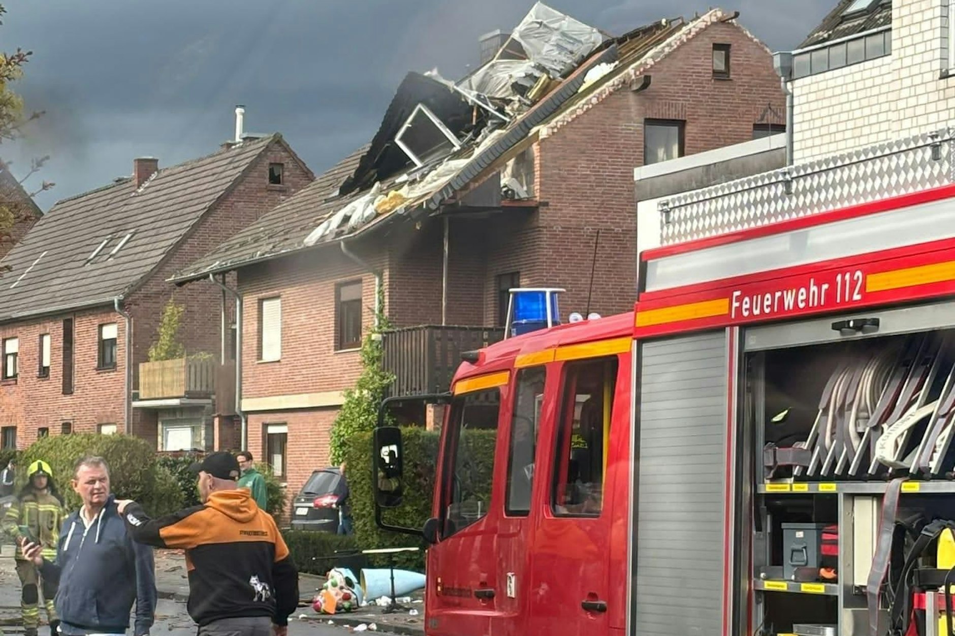 Unwetter-Schäden in Korschenbroich.