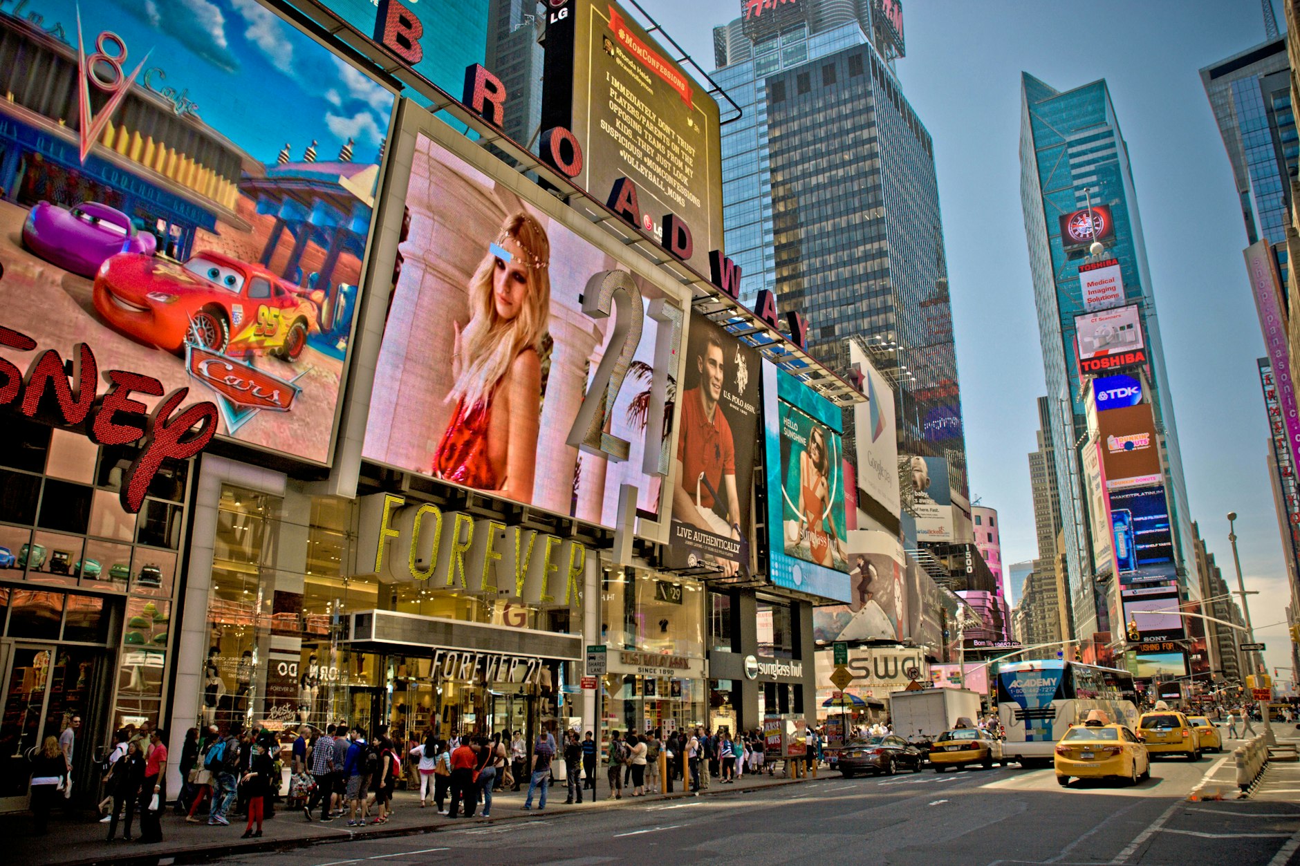 Times Square in New York City: Ein Erdbeben ließ die Stadt erzittern.