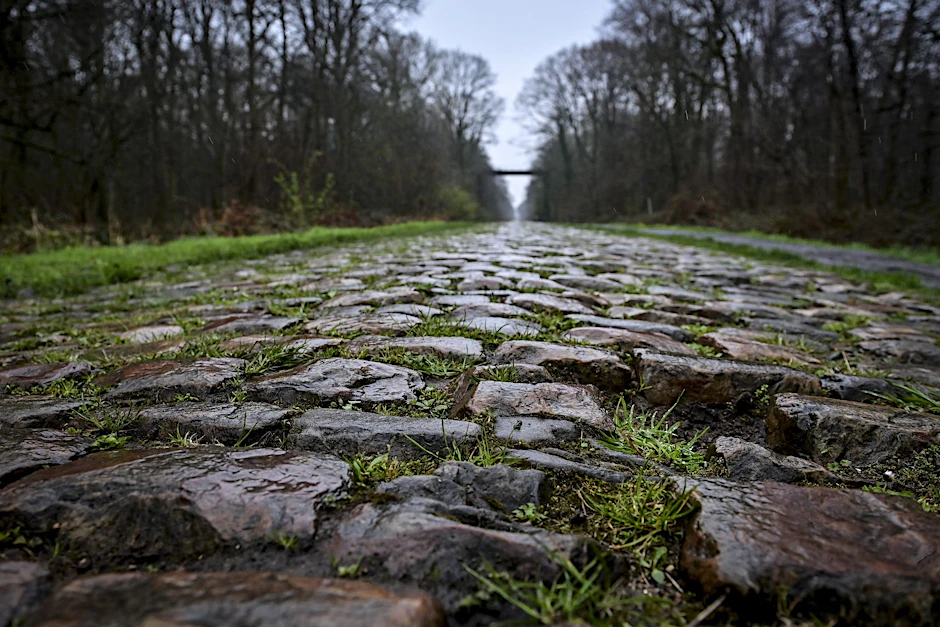 ARCHIV - Der Rad-Klassiker Paris-Roubaix findet am Sonntag statt. Vor dem Arenberg-Wald soll nun eine Schikane das Fahrerfeld abbremsen.  