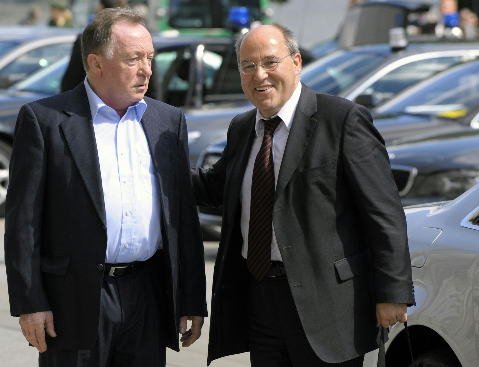 Politisch immer engagiert. Peter Sodann 2009 mit dem damaligen Linke-Chef Gregor Gysi