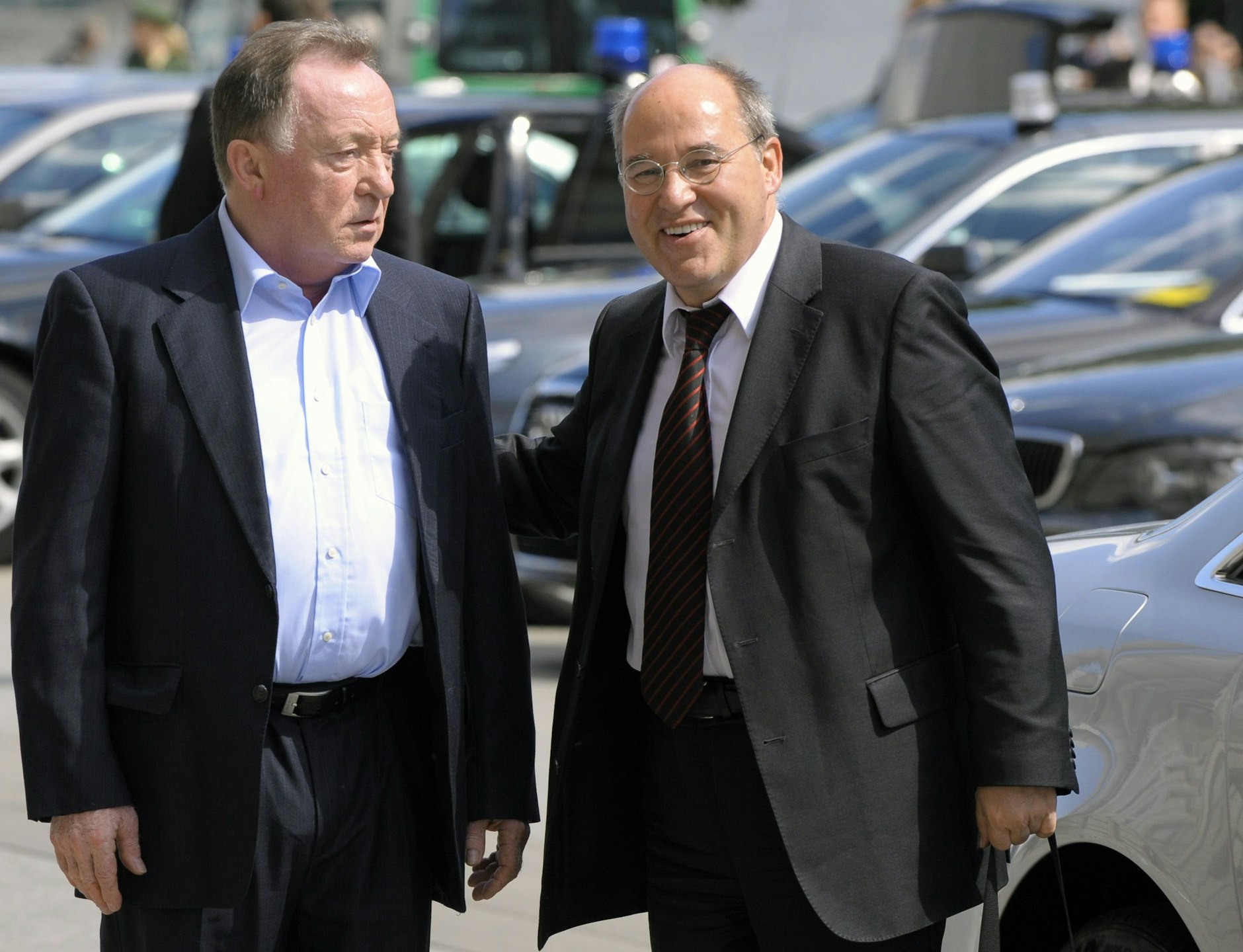 Politisch immer engagiert. Peter Sodann 2009 mit dem damaligen Linke-Chef Gregor Gysi