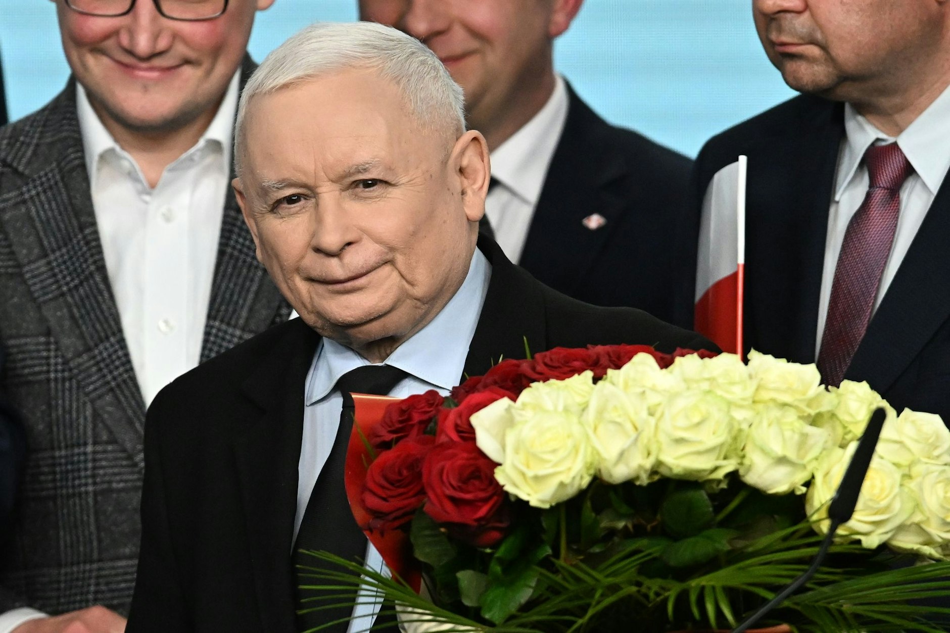 Prognosen zufolge ist seine Partei stärkste Kraft bei den Kommunalwahlen in Polen: PiS-Chef Jaroslaw Kaczynski