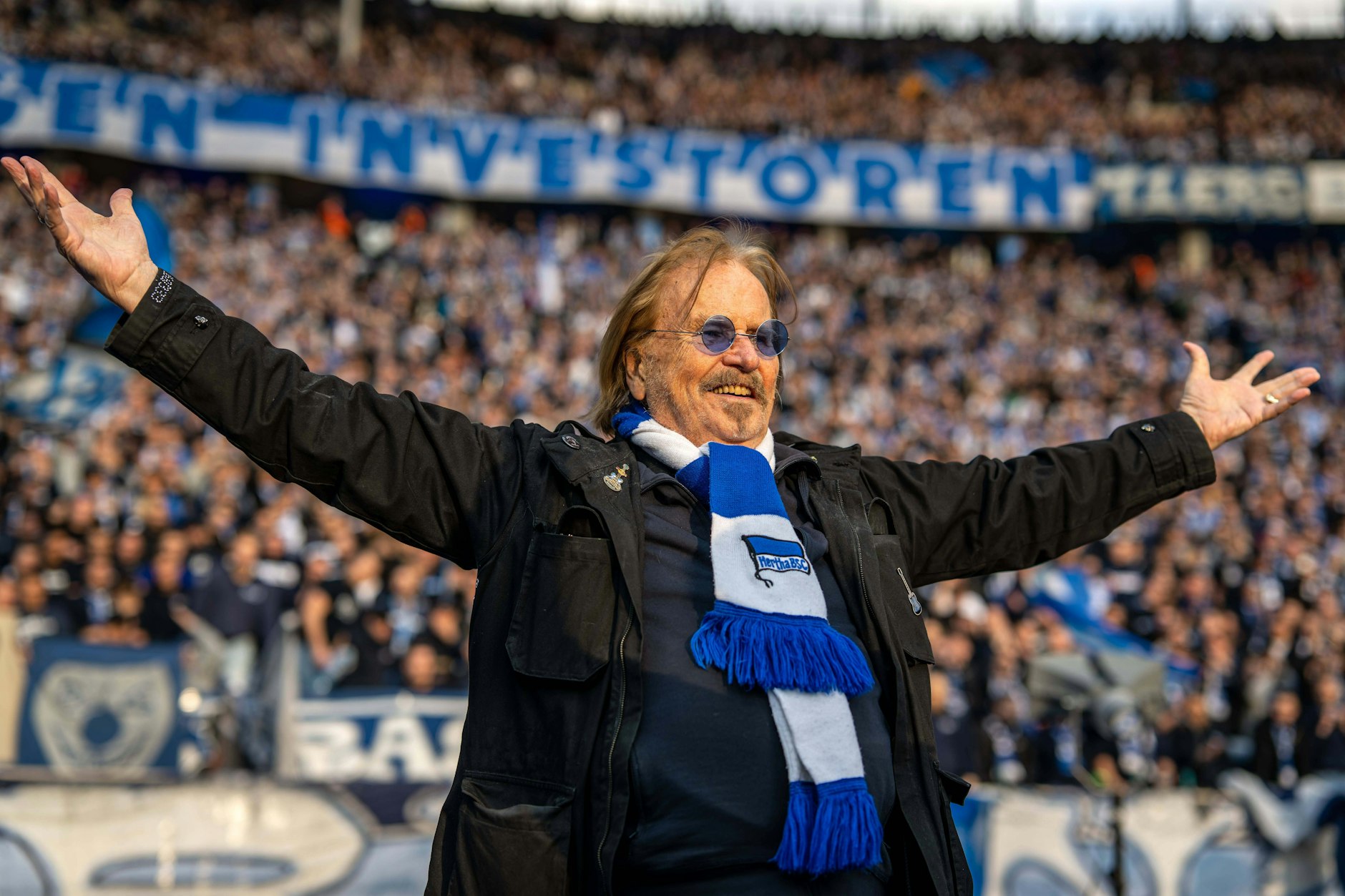 Frank Zander wird am Freitag erstmals seit seiner Kopf-OP wieder bei Hertha BSC sein.