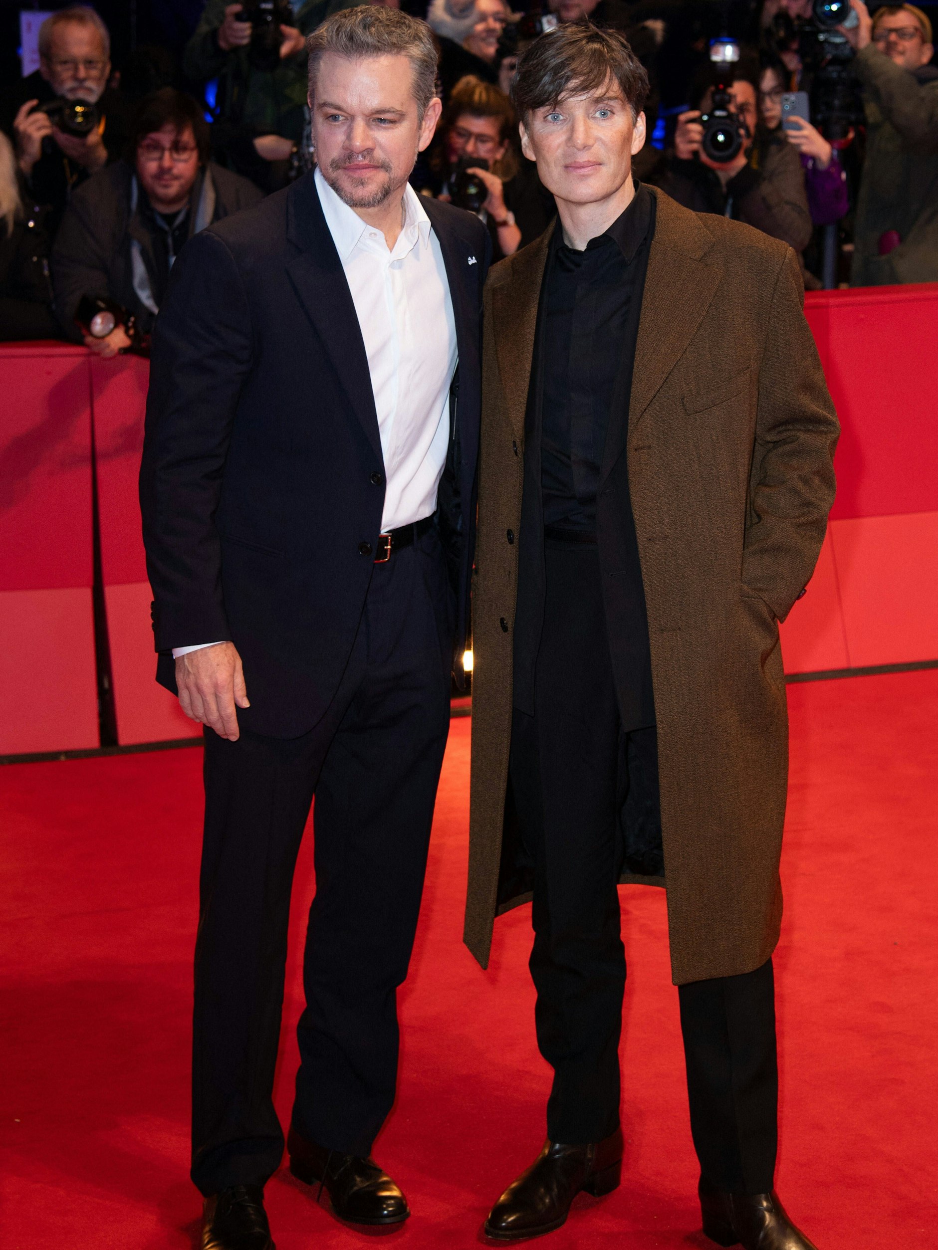 Zur Eröffnung der 74. Berlinale im Februar kamen auch die Filmstars Matt Damon und Cillian Murphy.