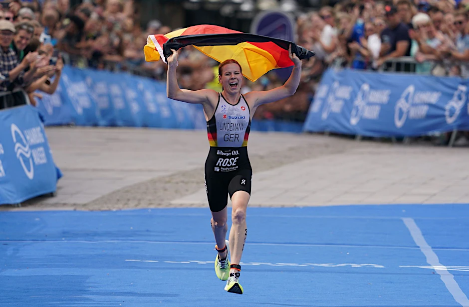 ARCHIV - Gewann in Frankreich einen Hallen-Weltcup: Triathletin Laura Lindemann.  