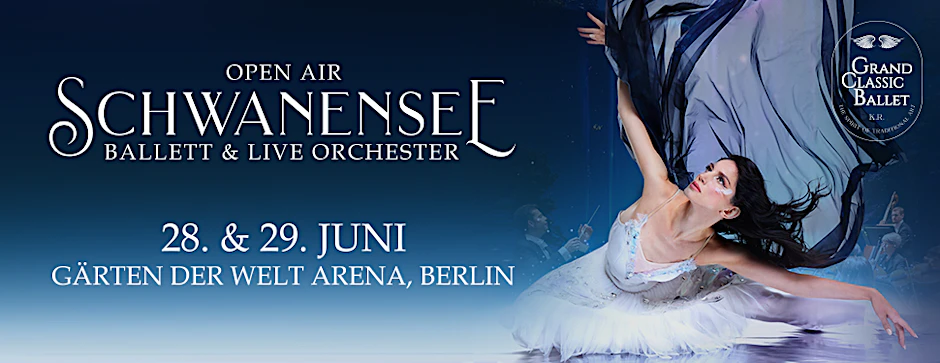 Ein märchenhafter Juniabend mit den Schwäne vom Grand Classic Ballet. Was gibt es Romantischeres? Unbedingt hingehen!