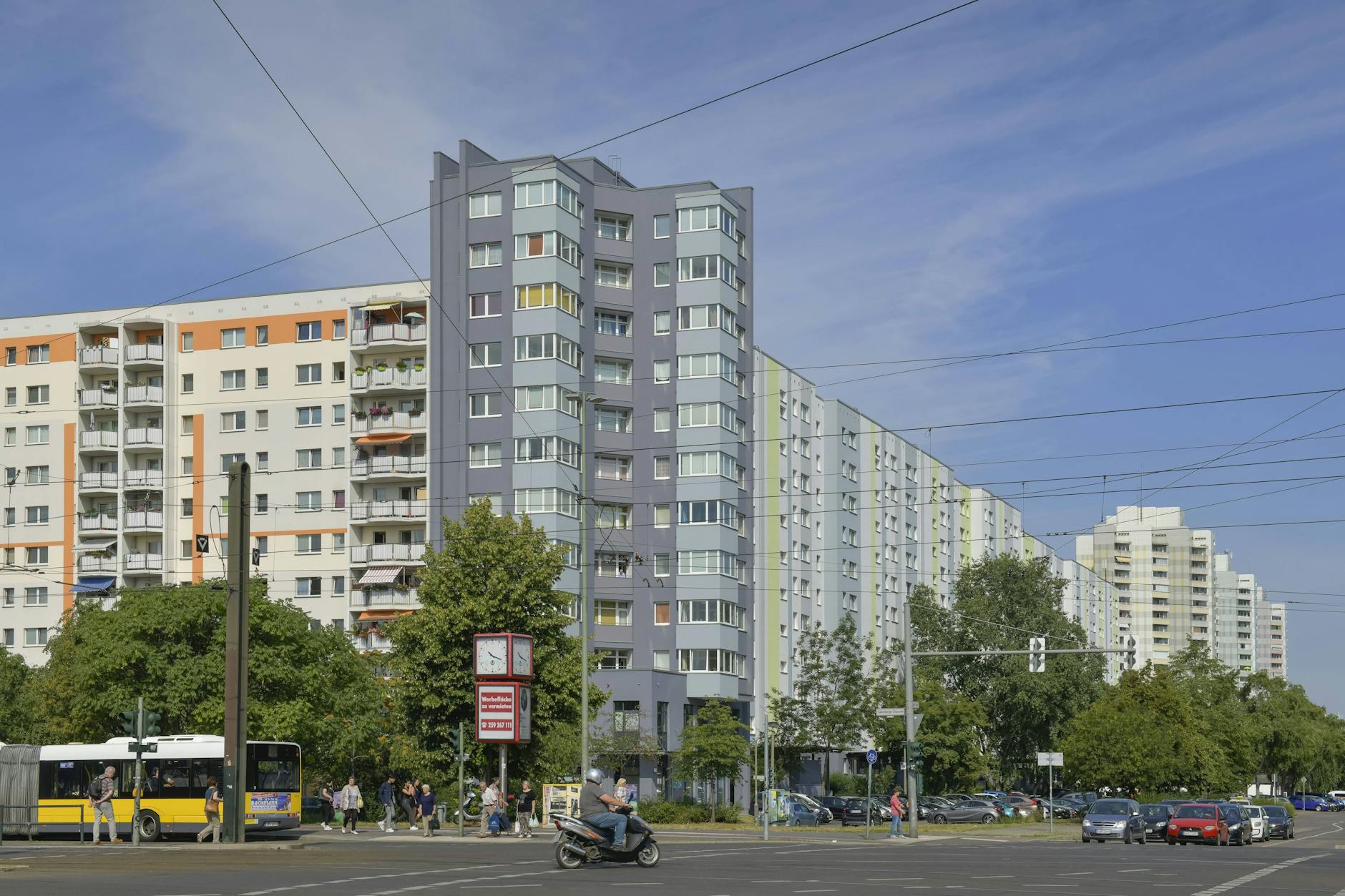 Nicht viel älter als das vereinte Berlin: die Plattenbau-Siedlung Hohenschönhausen. 